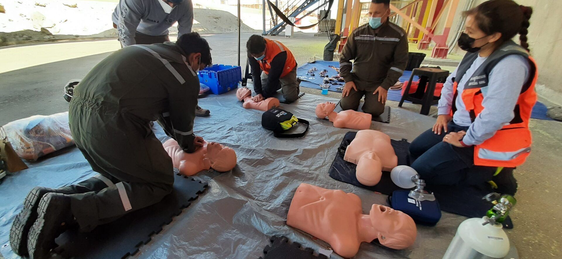 dia de entrenamiento en RCP y Rescate en Alturas